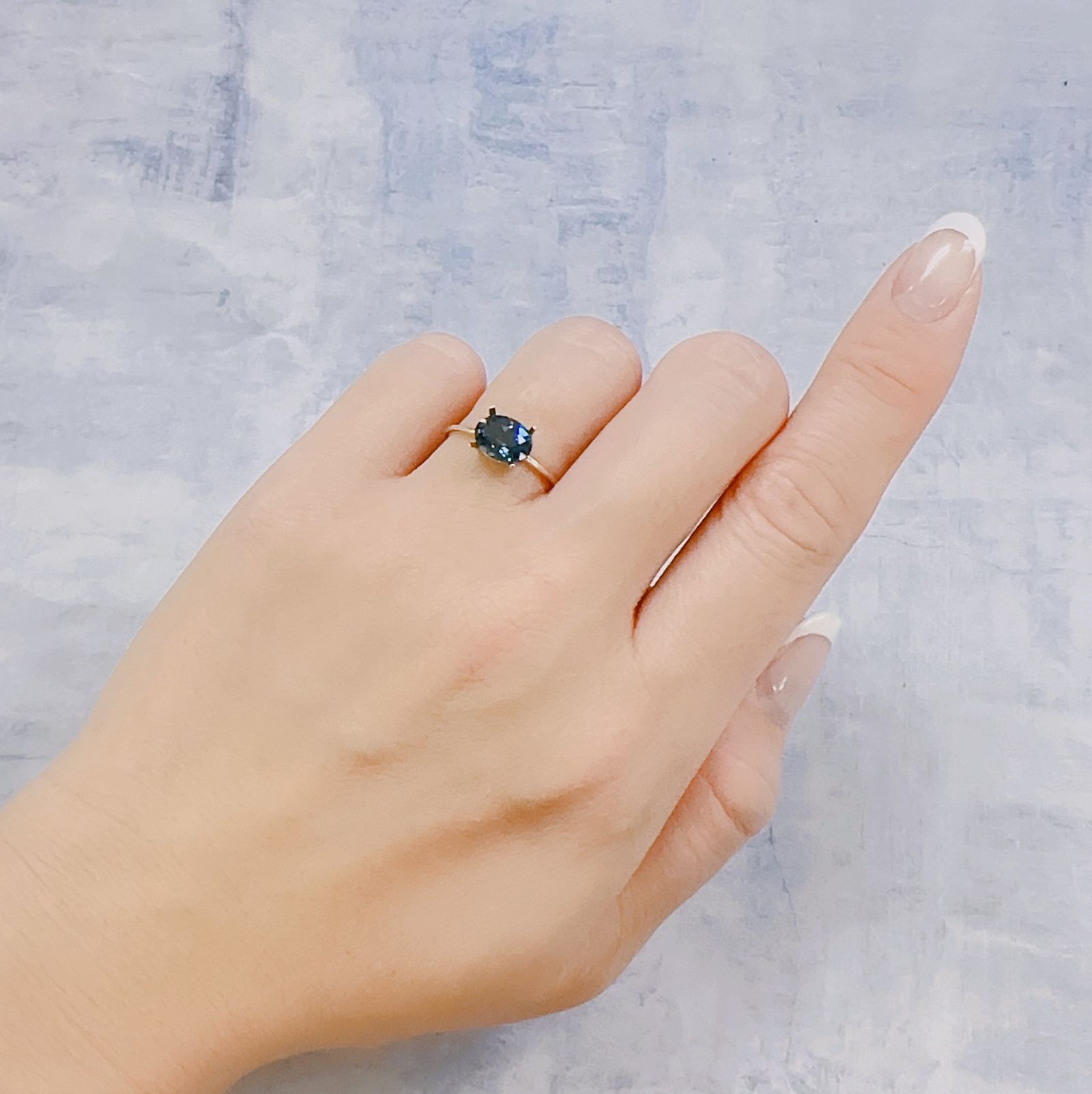 ロンドンブルートパーズ ブラジル産 1.44ct[221219311]8x5.9mm前後