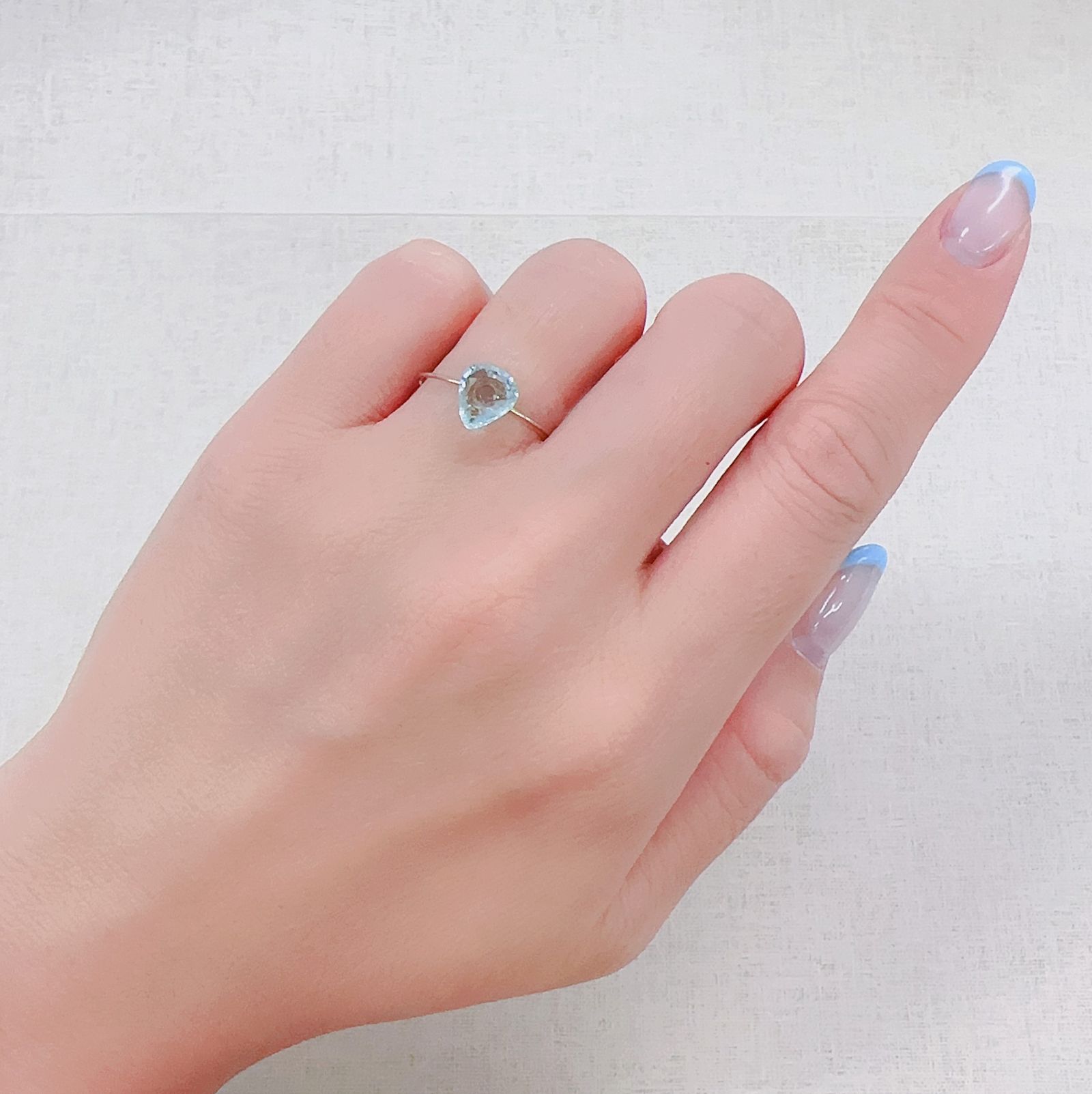パライバトルマリン(宝石名トルマリン/別名パライバ・トルマリン)モザンビーク産 0.93ct 識別済[230522241]7.7x6.8mm前後