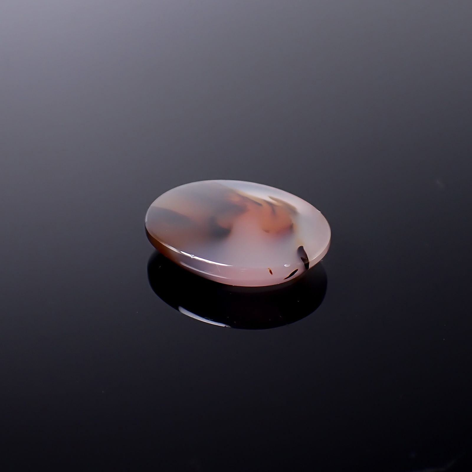 モンタナアゲート アメリカ・モンタナ州産 17.84ct / 22.8x18.8mm前後 [260832760]