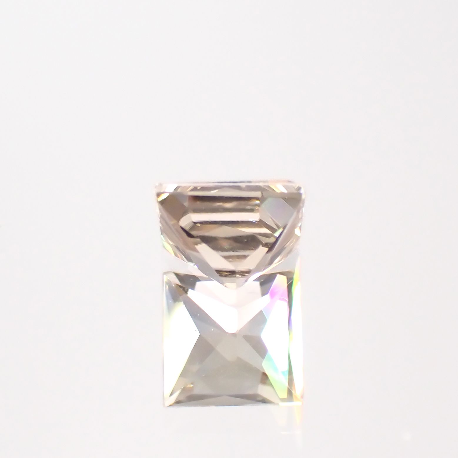 ◇プリンセスカット◇シャンパンカラージルコン スリランカ/カンボジア産 0.53ct[230421644]4x3.9mm前後