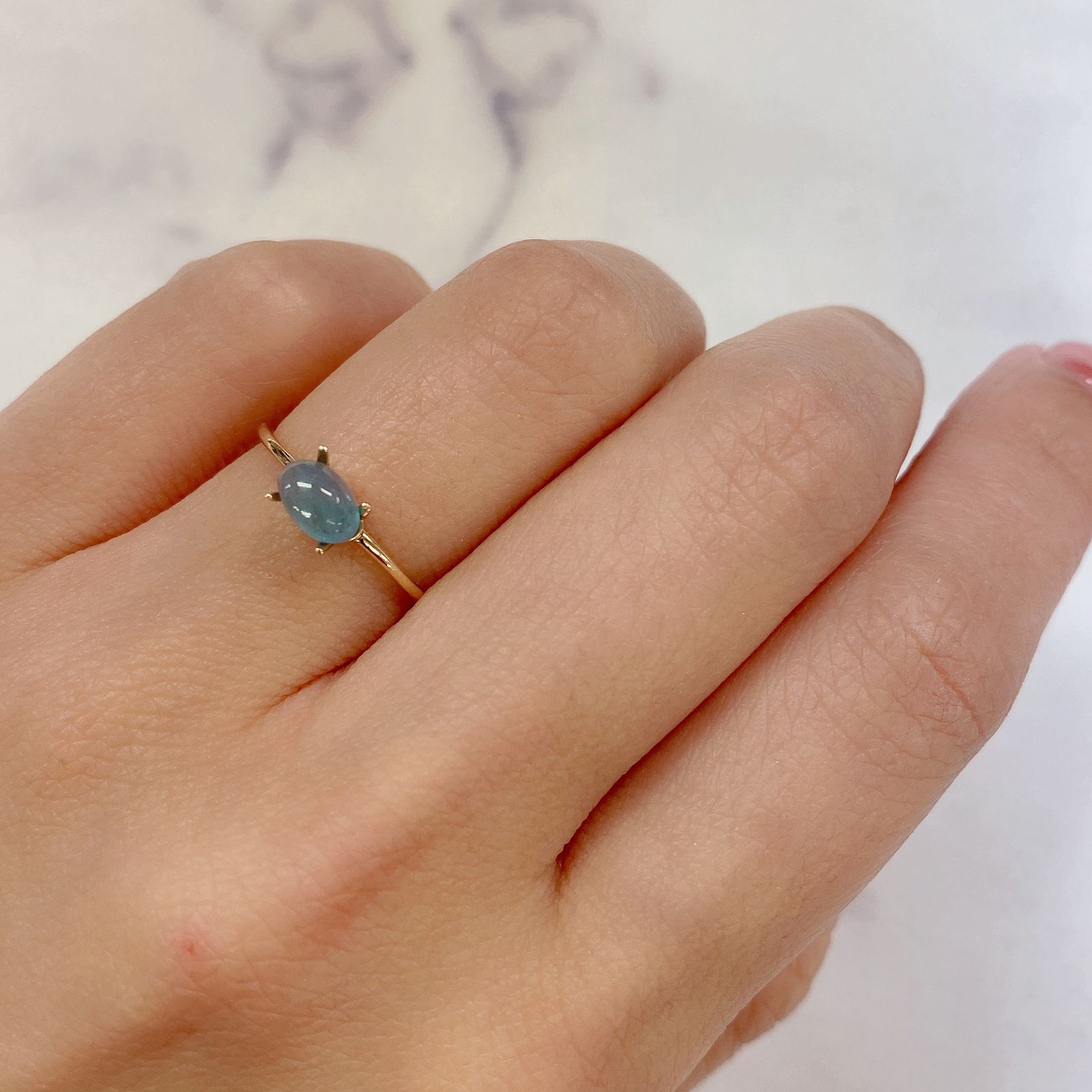 バイカラーパライバトルマリン ブラジル産 0.57ct[210310327]6×4mm前後