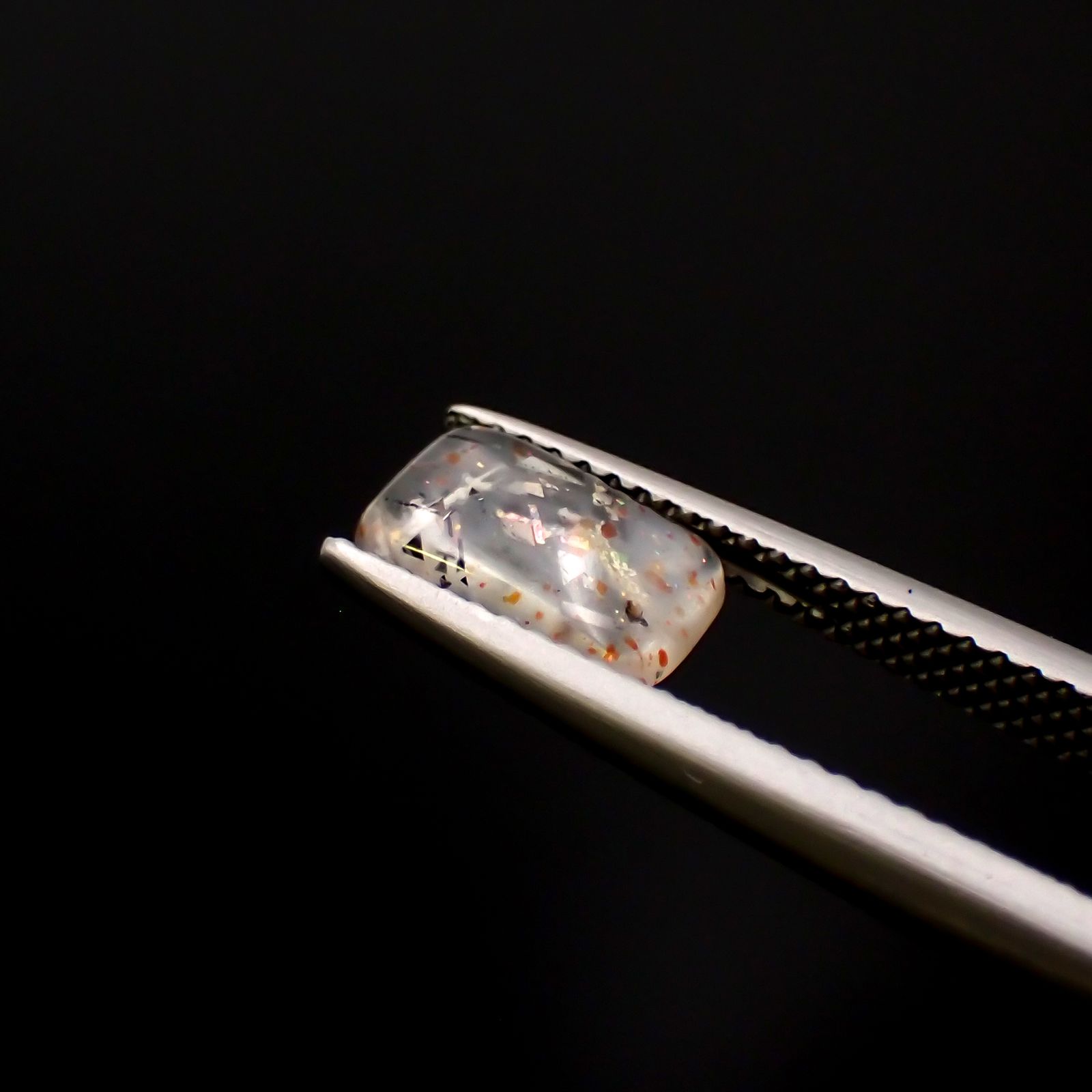 レインボーラティスサンストーン オーストラリア産 0.89ct[230220761]8.6x5.3mm前後