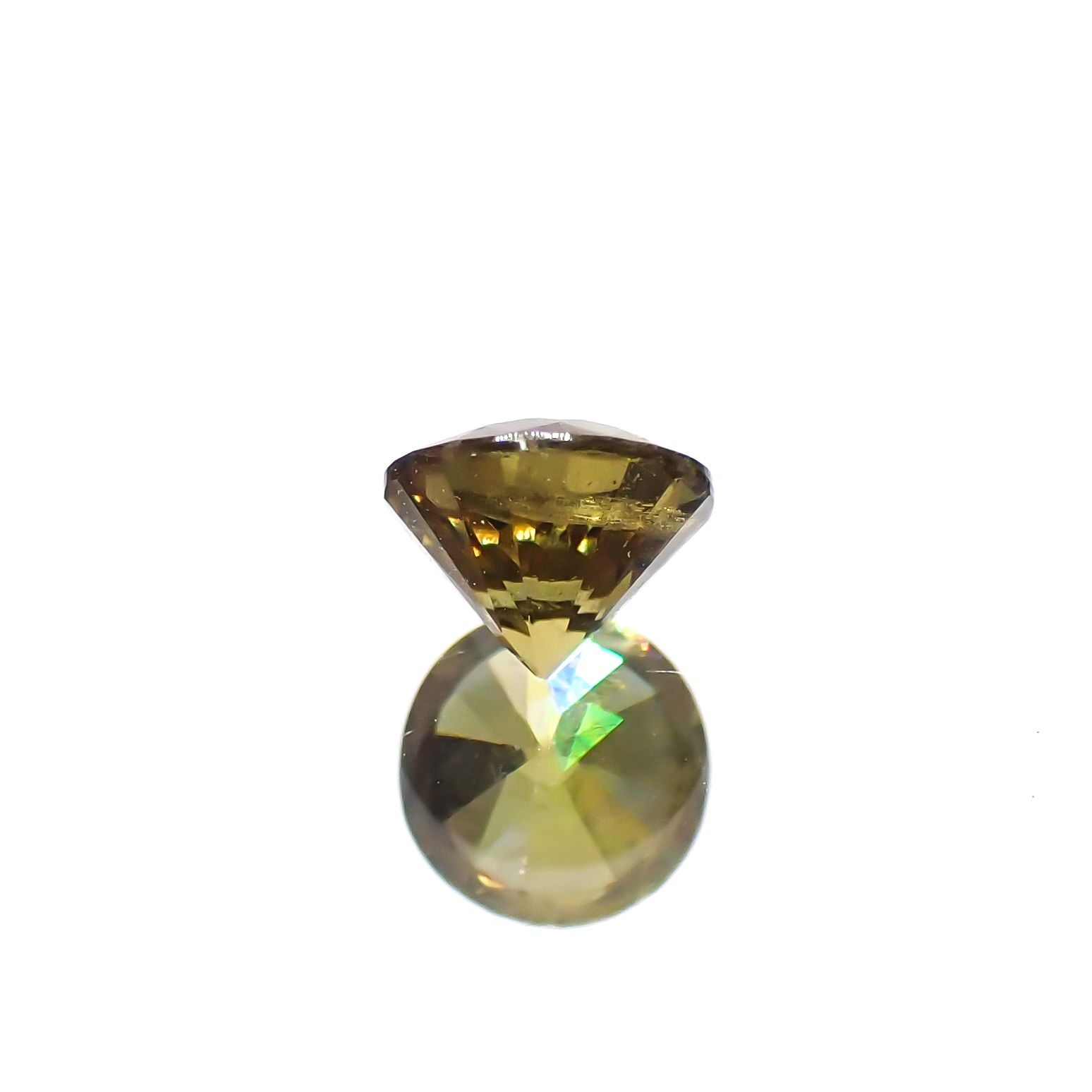 アンドラダイトグロッシュラーガーネット(宝石名アンドラダイト/グロッシュラー・ガーネット)ナミビア産 0.46ct 識別済[231224550]4.4x4.4mm前後