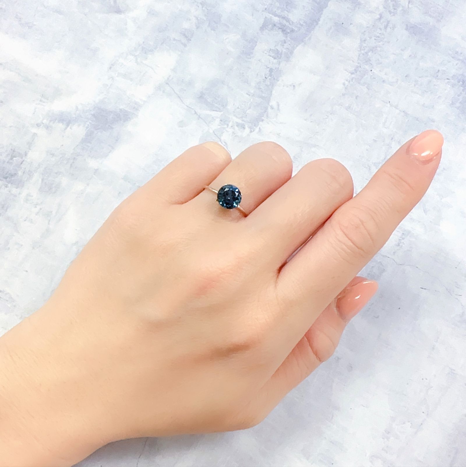 ロンドンブルートパーズ ブラジル産 1.67ct[221219303]7.1x7.1mm前後