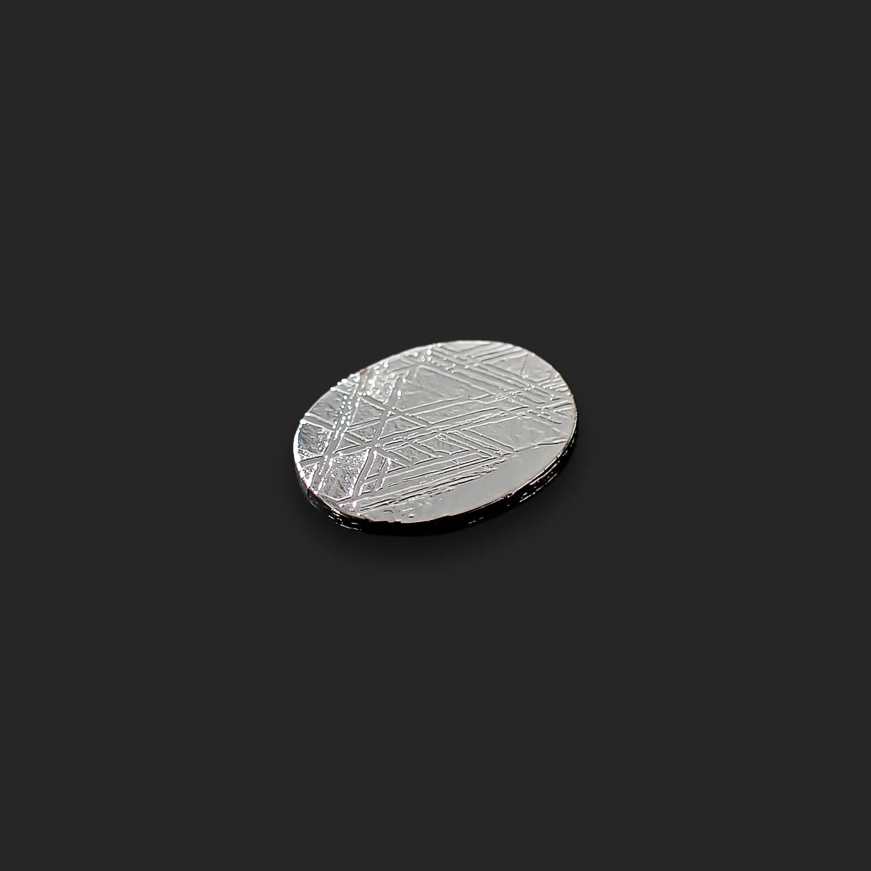 ムオニナルスタ隕石 発見地:スウェーデン 6.12ct[240125758]10.9x8.6mm前後