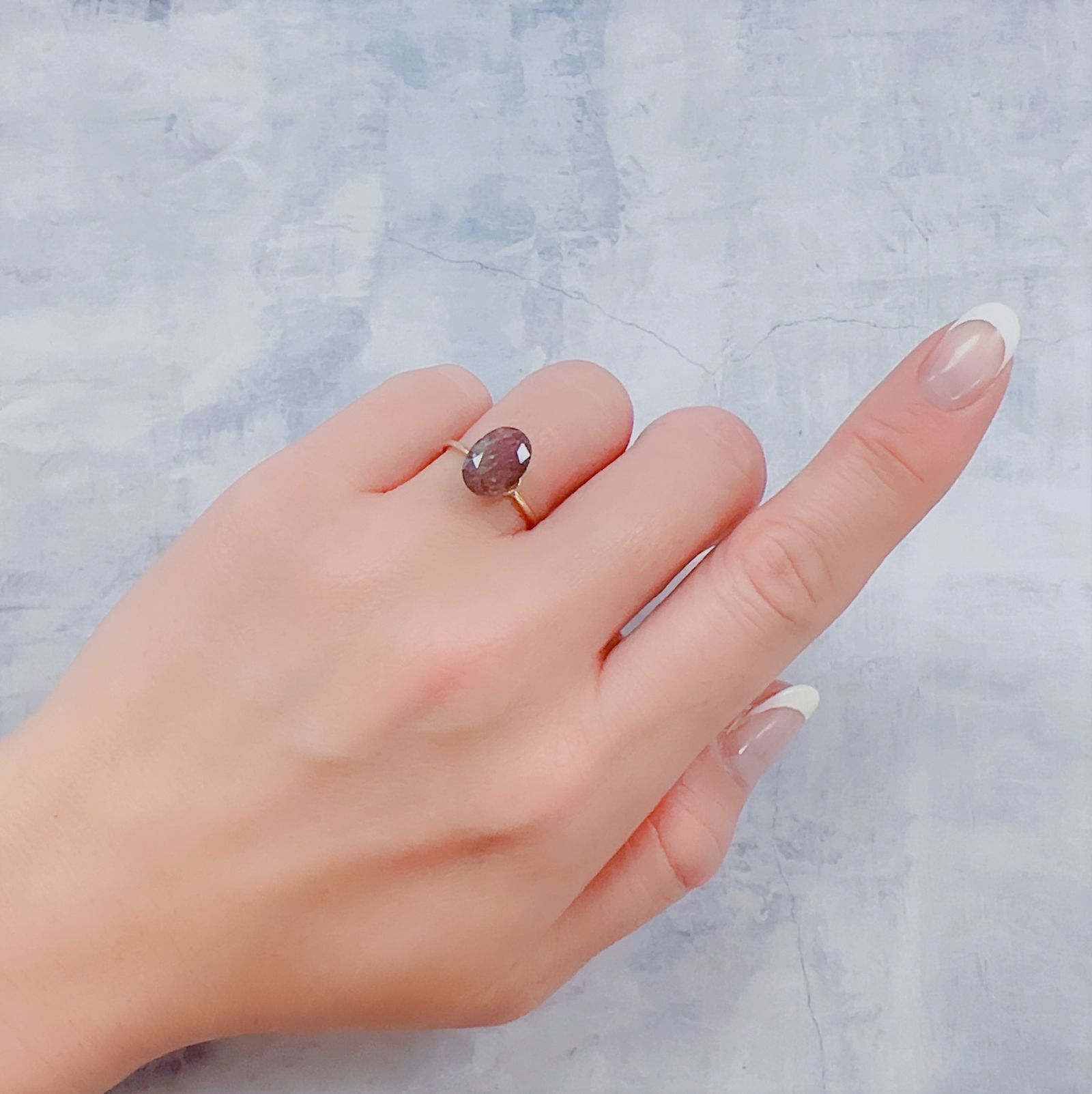 ブラッドショットアイオライト インド産 1.79ct[221219651]10.4x7.5mm前後