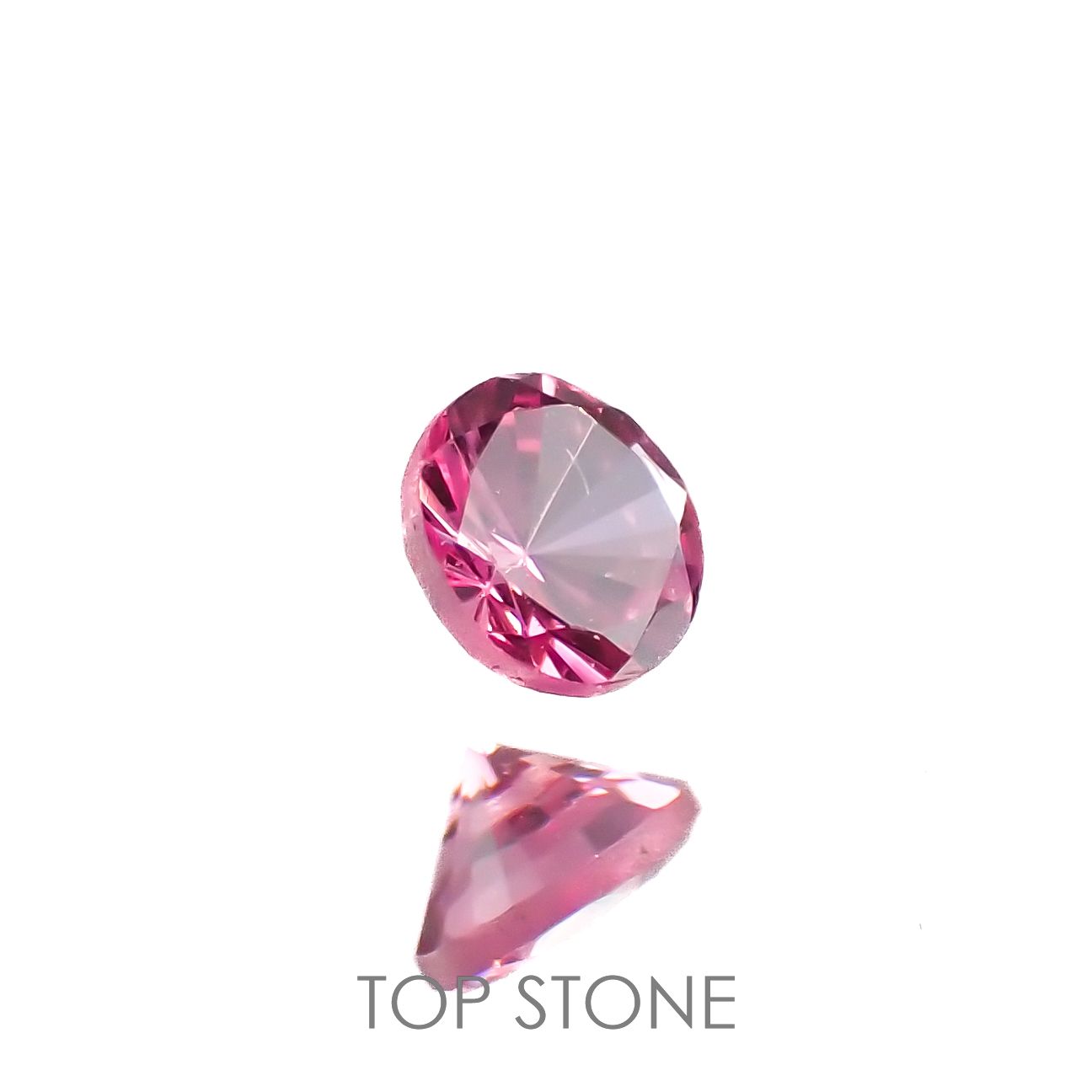 ホットピンクスピネル(宝石名ピンク・スピネル)タンザニア産 0.11ct 識別済[220616598]2.9x2.9mm前後