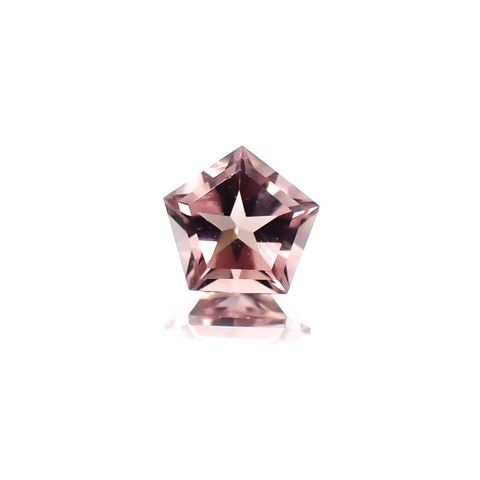 ◇ペンタゴンカット◇ピンクトルマリン SA(宝石名トルマリン)ブラジル産 0.43ct 識別済[231124222]5.1x5.1mm前後