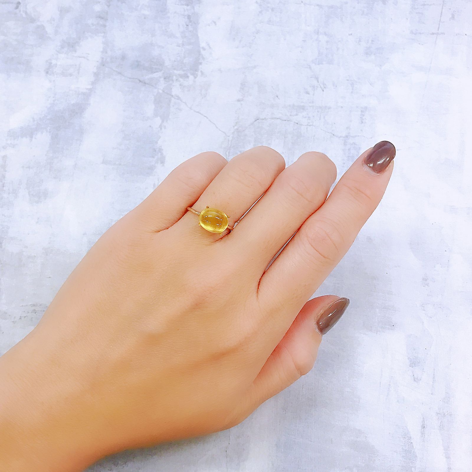 イエローベリルキャッツアイ(宝石名イエロー・ベリル キャッツアイ)ブラジル産 2.80ct 識別済[220917878]10.1x8.1mm前後
