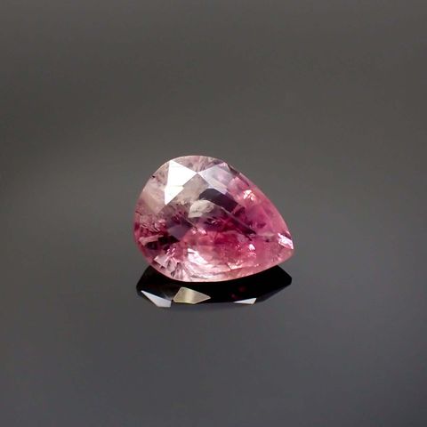 ピンクポードレッタイト(宝石名ピンク・ポードレッタイト)ビルマ産 0.742ct ソ付(彩珠)[230722815]7.4x5.9mm前後