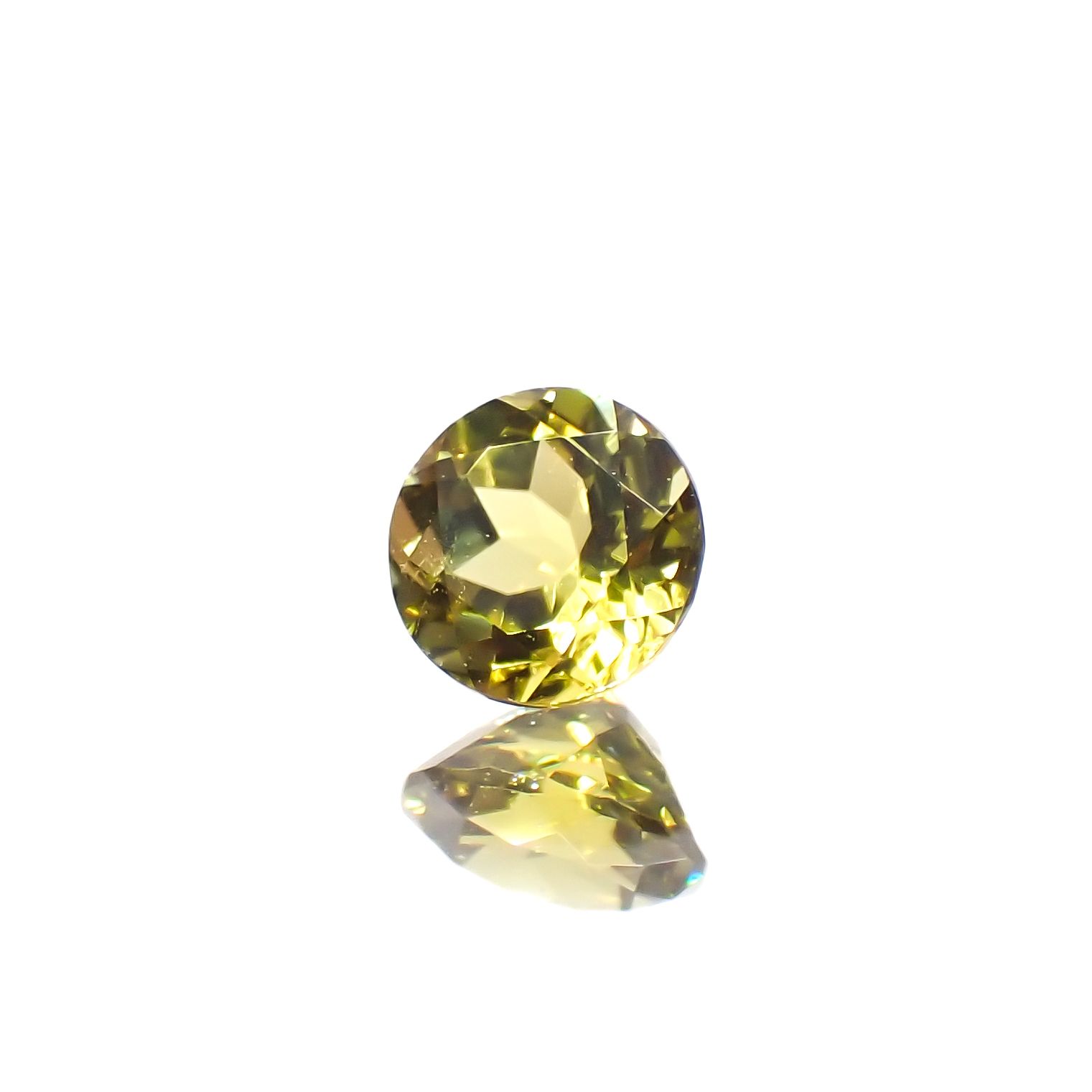 カナリートルマリン ザンビア・カナリー鉱山産 0.25ct[230823154]3.9x3.9mm前後