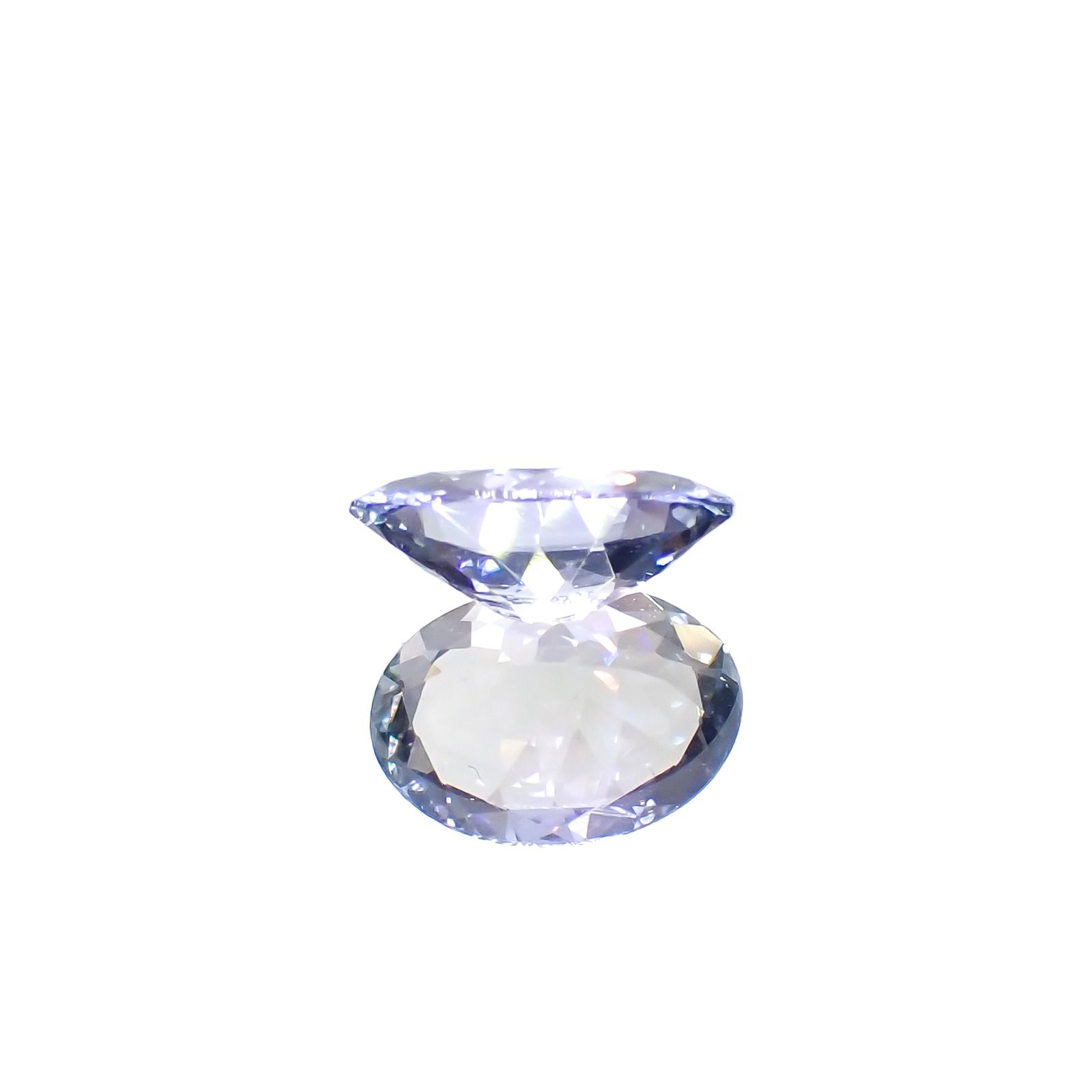 バイカラータンザナイト(宝石名タンザナイト/ゾイサイト)タンザニア産 0.95ct 識別済[230923505]8x6mm前後