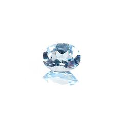 アクアマリン サンタマリアカラー(宝石名アクアマリン)モザンビーク産 識別済 0.24ct / 4.9x3.7mm前後 [260622261]