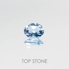 アクアマリン サンタマリアカラー(宝石名アクアマリン) モザンビーク産 0.23ct 識別済[20074325]4.9×3.8mm前後