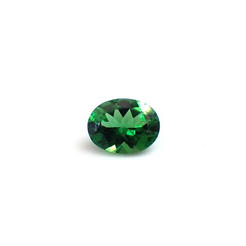 クロムトルマリン(宝石名クロム・トルマリン)タンザニア産 ソ付(彩珠) 1.433ct / 8.5x6.5mm前後 [260932607]