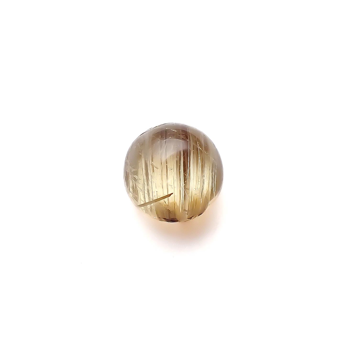 ルチルクオーツキャッツアイ ブラジル産 2.60ct[240427340]7.8x7.8mm前後
