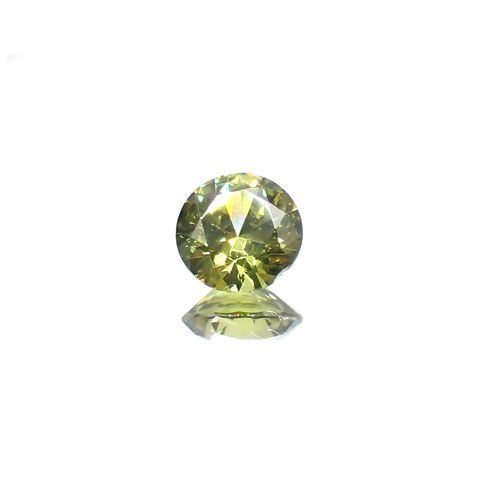 デマントイドガーネット(宝石名デマントイド・ガーネット) ロシア産 0.349ct ソ付(彩珠)[210712129]4.3×4.3mm前後