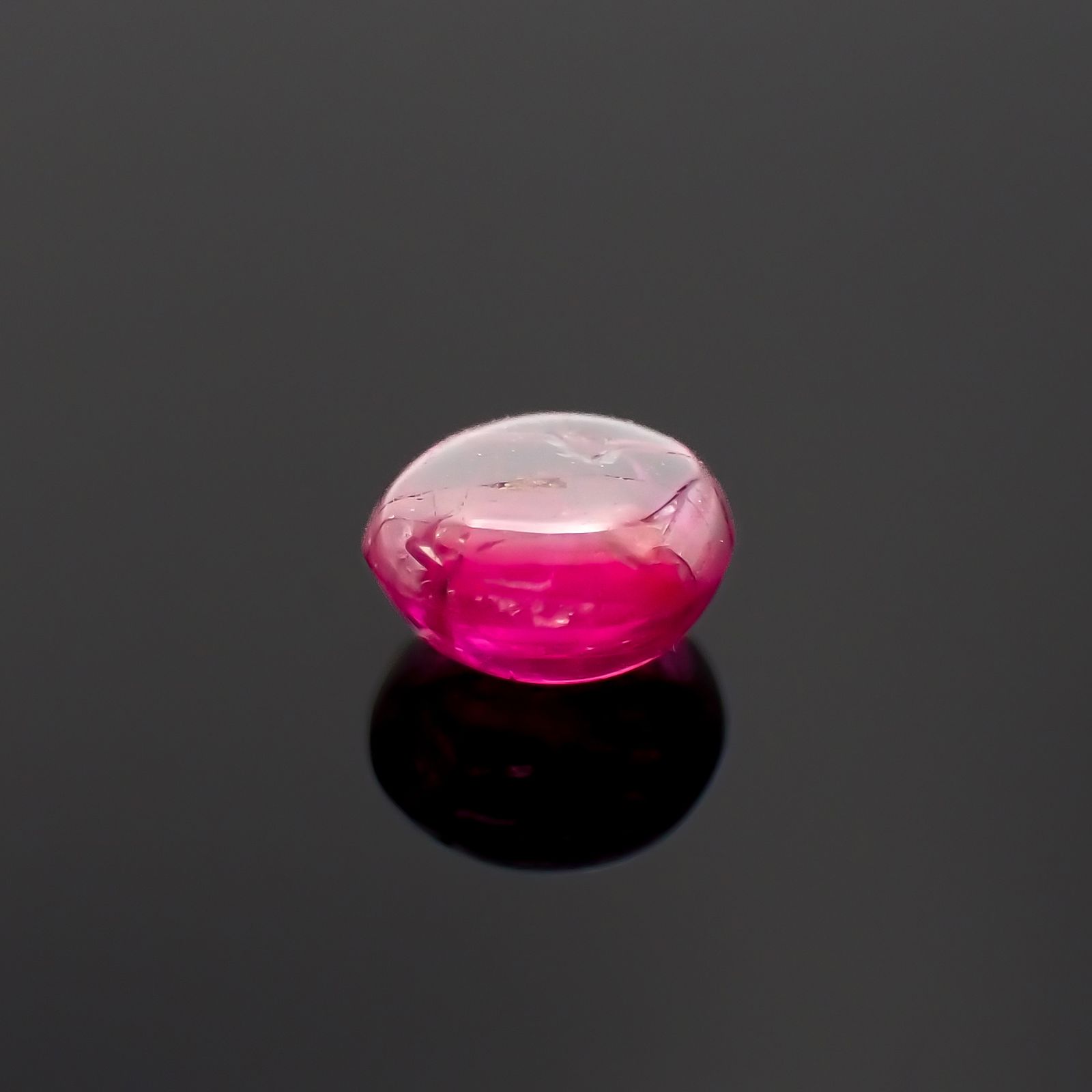 ルビー 非加熱 ビルマ産 0.52ct[230622360]4.4x4.2mm前後