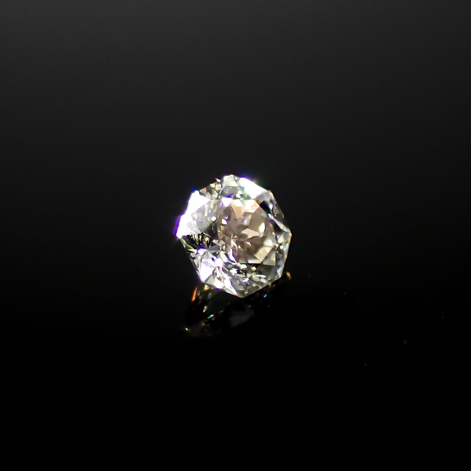 ◇オクタゴンカット◇ダイヤモンド 0.11ct[240427031]2.9x2.8mm前後