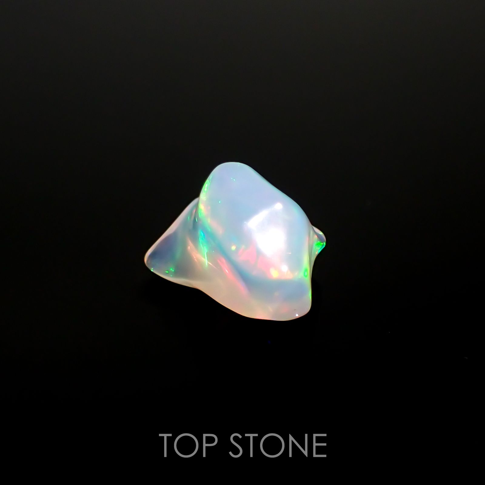 ◇バロック型◇エチオピアオパール(宝石名オパール) エチオピア産 3.79ct 識別済[210813175]13.2×10.9mm前後