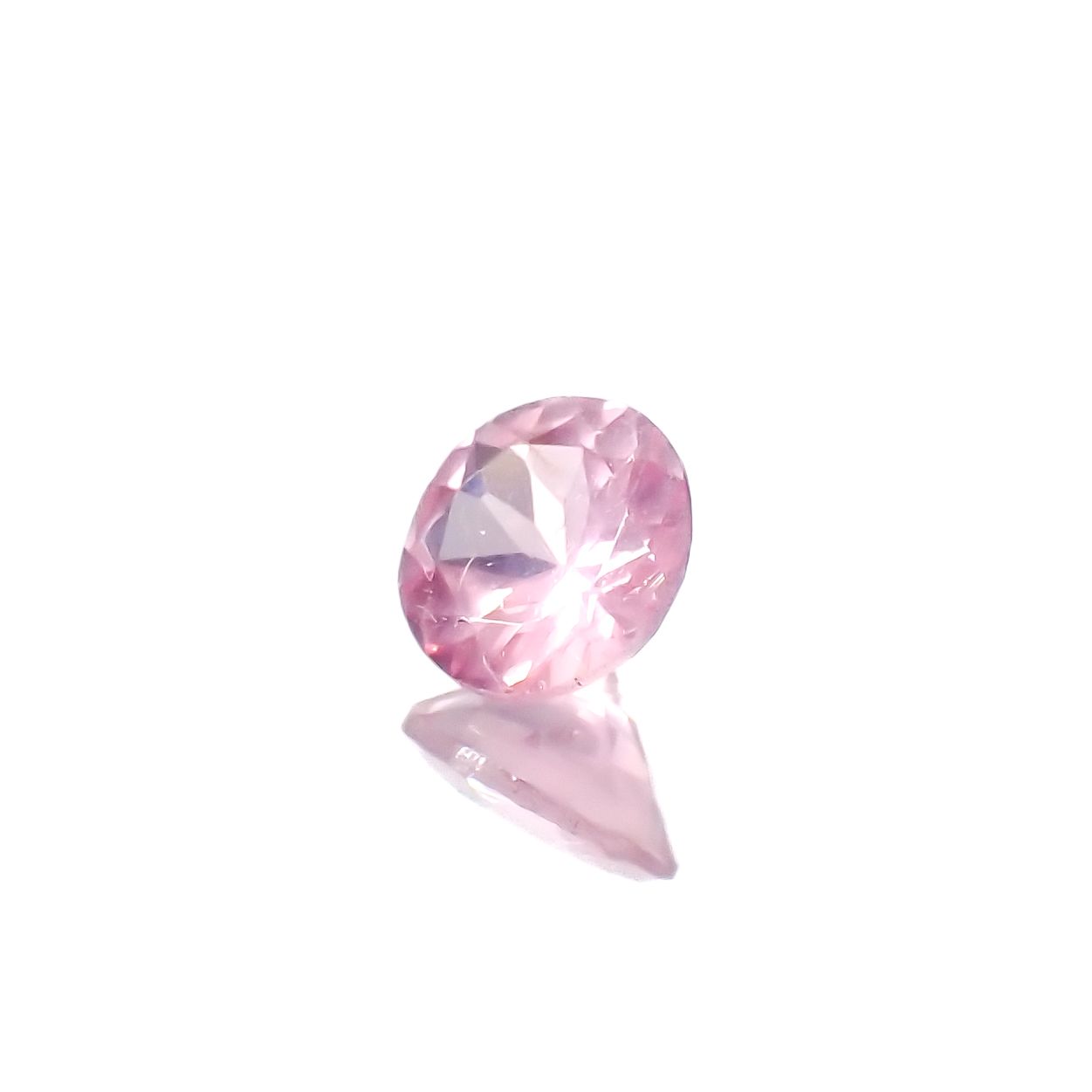 シルキーピンクスピネル タンザニア産 0.41ct[231224957]4.8x4.8mm前後