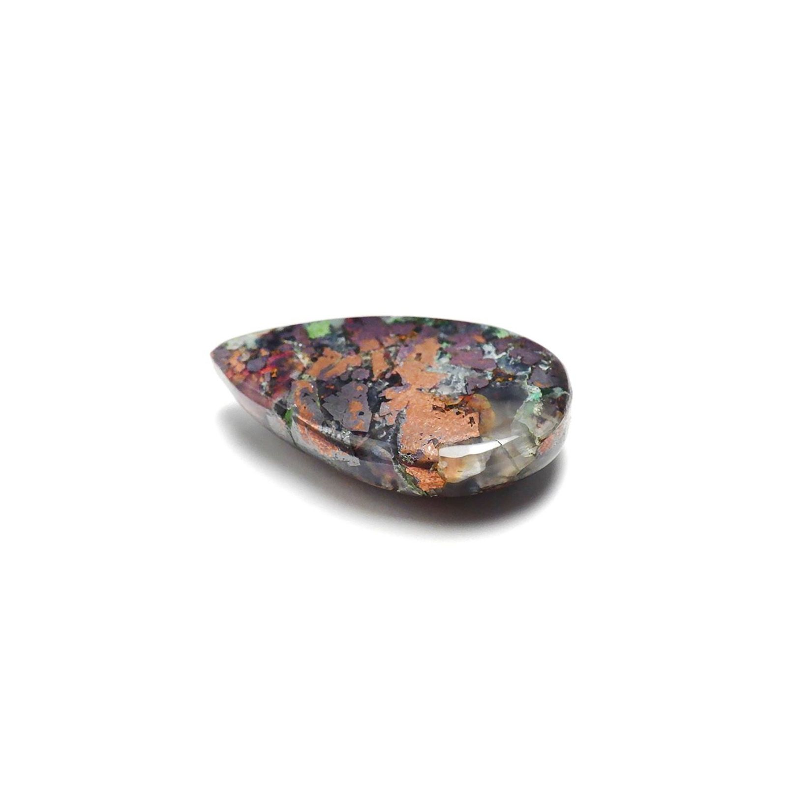 コッパークリソコラインカルセドニー インドネシア産 41.18ct / 27.3x16.4mm前後 [240125552]
