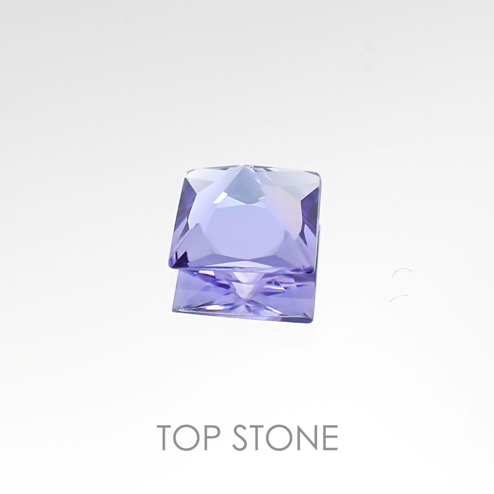 ◇プリンセスカット◇タンザナイト(ゾイサイト) タンザニア産 ルース 0.51ct[20106545]4.7×4.7mm前後
