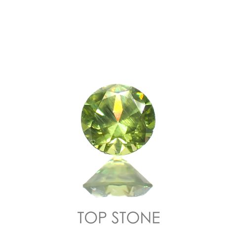 デマントイドガーネット(宝石名デマントイド・ガーネット)ロシア産 0.26ct 識別済[220616522]3.9x3.8mm前後