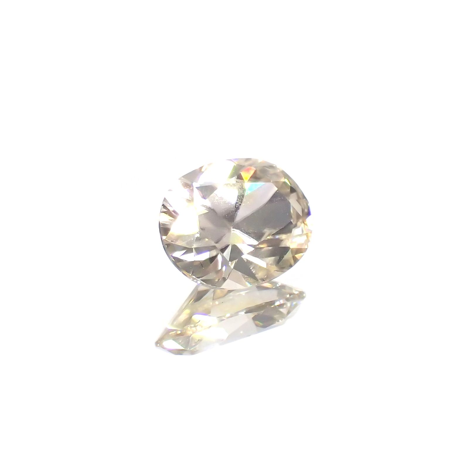 イエロージルコン(宝石名ジルコン)スリランカ/カンボジア産 1.21ct 識別済[231124189]7.2x5.6mm前後