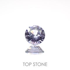グレイッシュブルースピネル(宝石名スピネル)ビルマ/マダガスカル産 0.39ct 識別済[220516056]4.6x4.5mm前後
