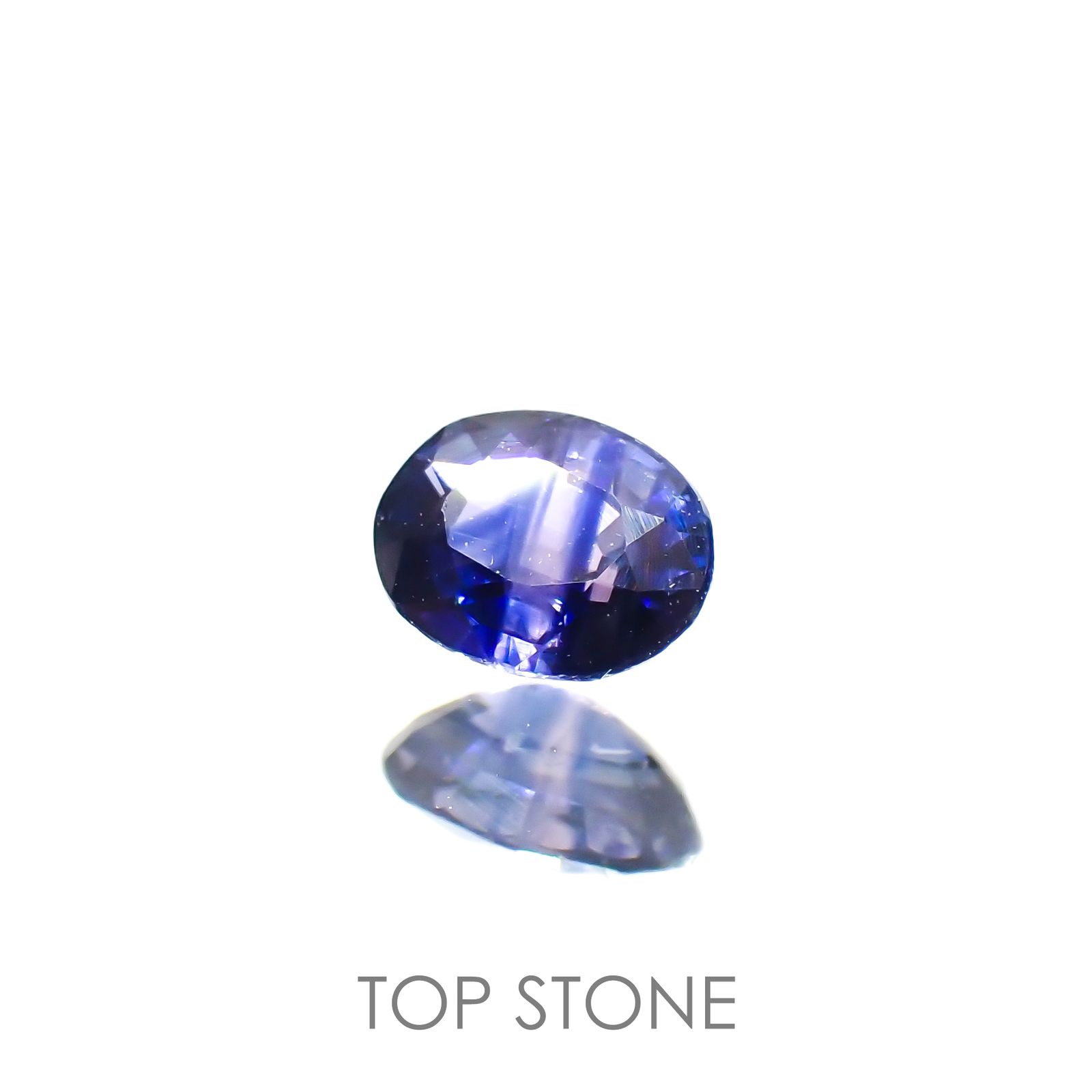 バイカラーサファイア(宝石名サファイア)タンザニア産 0.30ct 識別済[220616191]4.3x3.3mm前後
