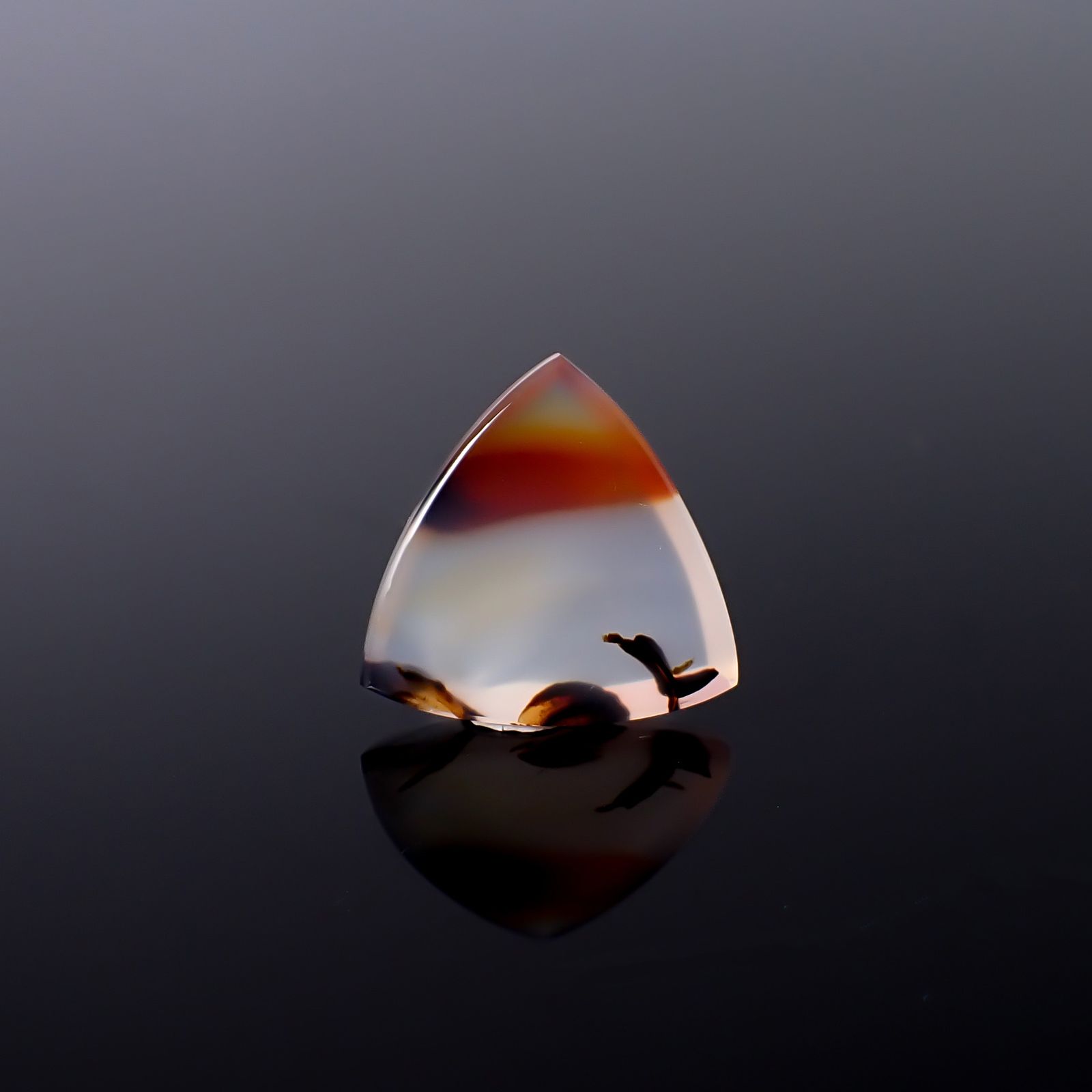 モンタナアゲート アメリカ・モンタナ州産 11.23ct / 18.5x19mm前後 [260832761]
