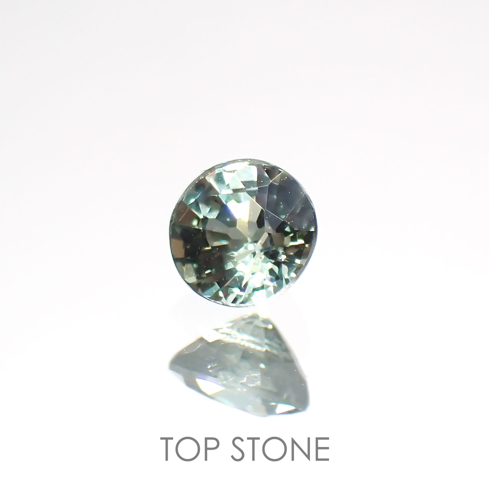 グリーンクリソベリル(宝石名クリソベリル)スリランカ/マダガスカル産 0.28ct 識別済[220114473]3.7x3.7mm前後