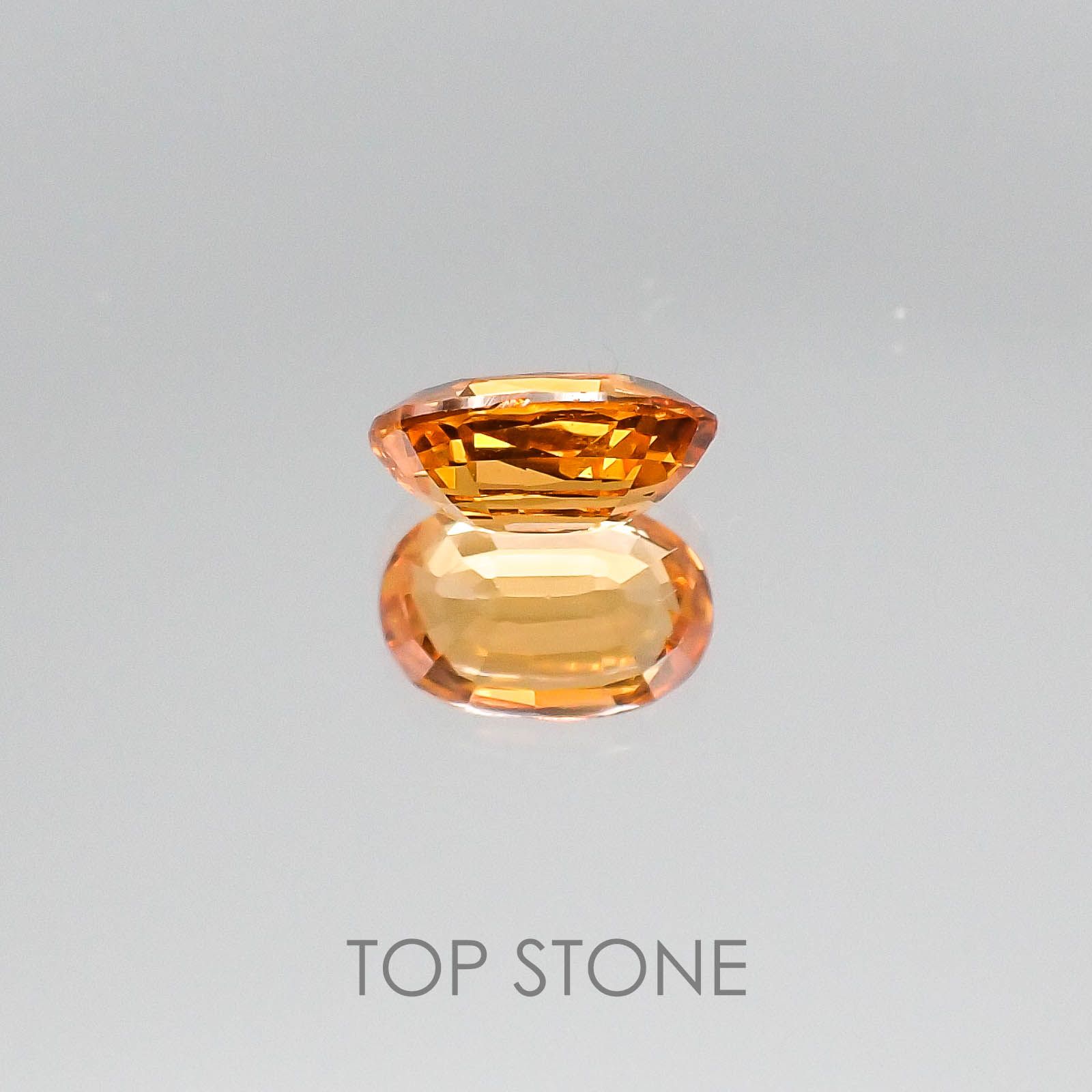スペサルティンガーネット マンダリンオレンジカラー(宝石名スペサルティン・ガーネット)ナイジェリア産 1.05ct 識別済[220817246]7.1x4.7mm前後