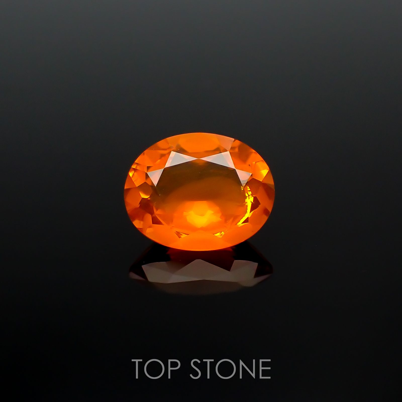 ファイヤーオパール メキシコ産 1.17ct[221018357]9x7.2mm前後
