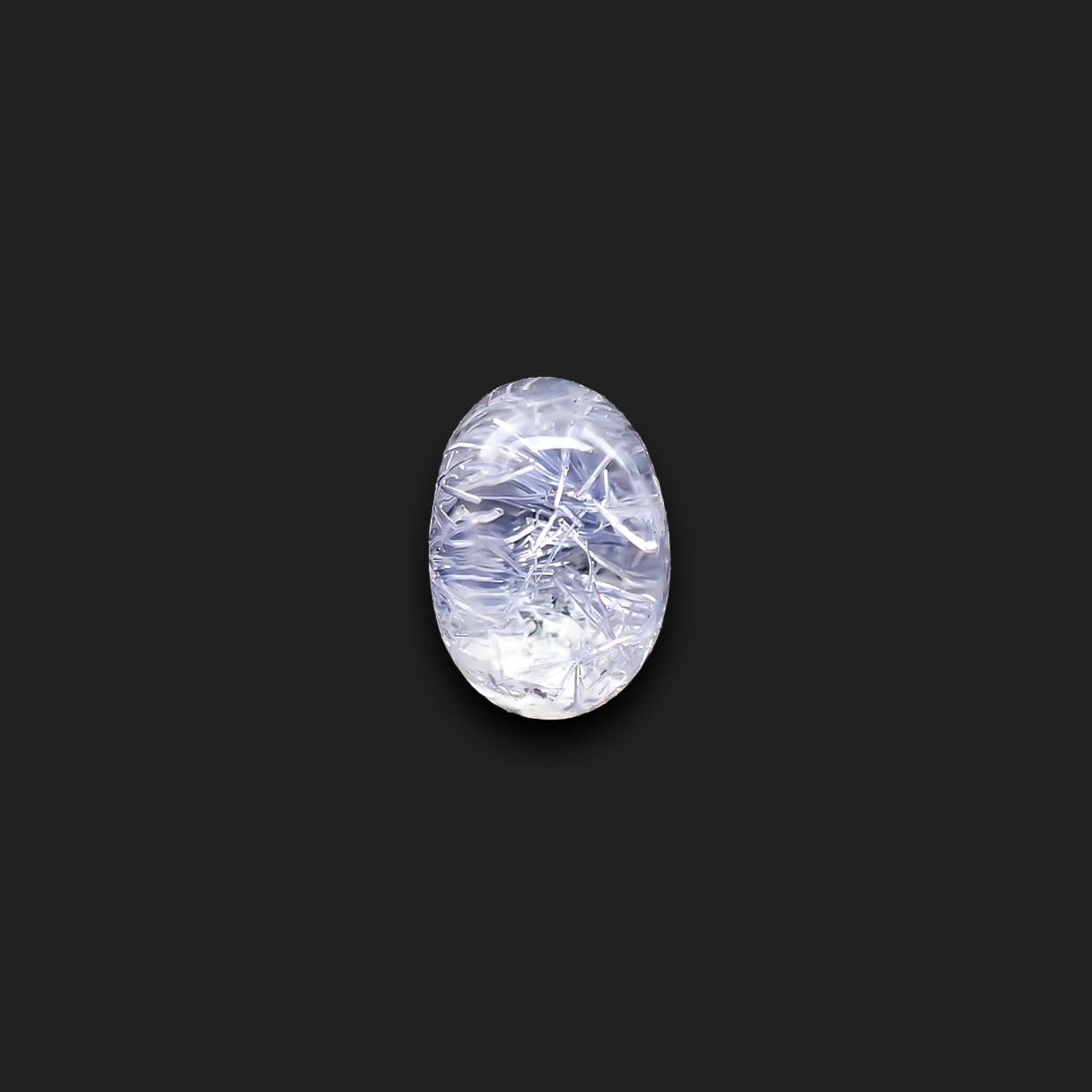デュモルチェライトインクォーツ ブラジル産 1.47ct[230320889]7.6x5.3mm前後
