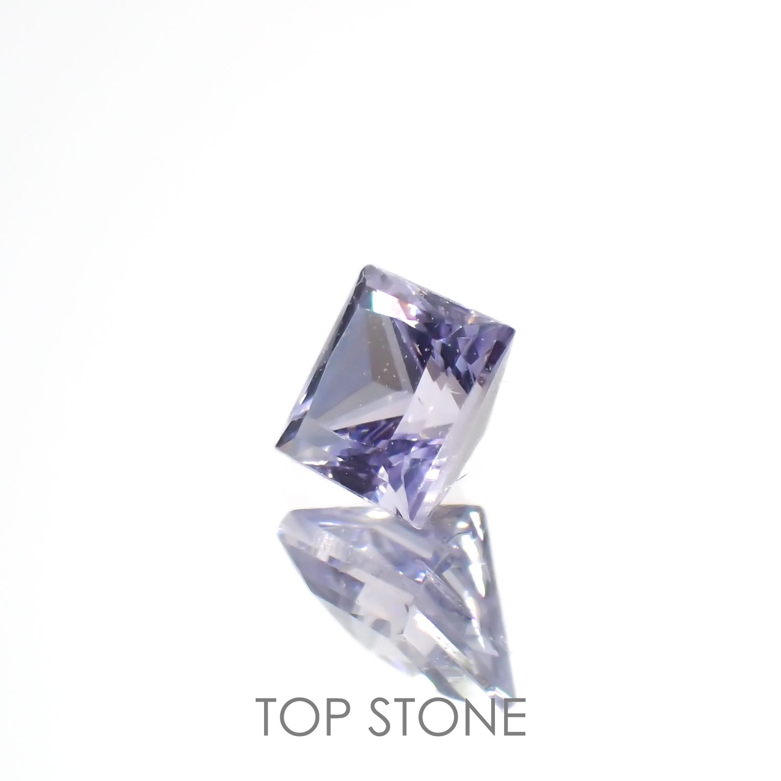 ◇プリンセスカット◇アイスラベンダーサファイア(宝石名サファイア)東アフリカ産 0.22ct 識別済[220817372]3x3mm前後