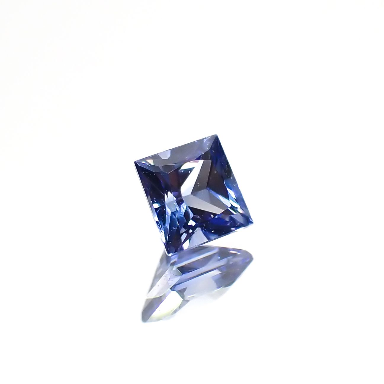◇プリンセスカット◇サファイア(宝石名サファイア)スリランカ産 0.23ct 識別済[230622455]3.1x3.1mm前後