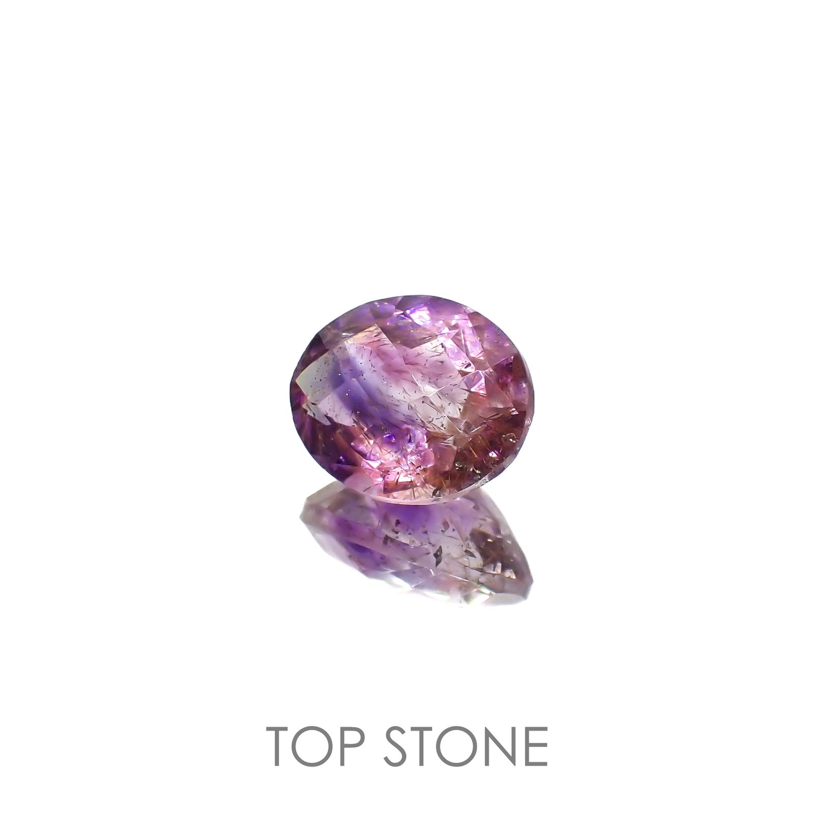 ◇チェッカーカット◇スーパーセブン ブラジル産 2.78ct[220616724]10.3x8.3mm前後