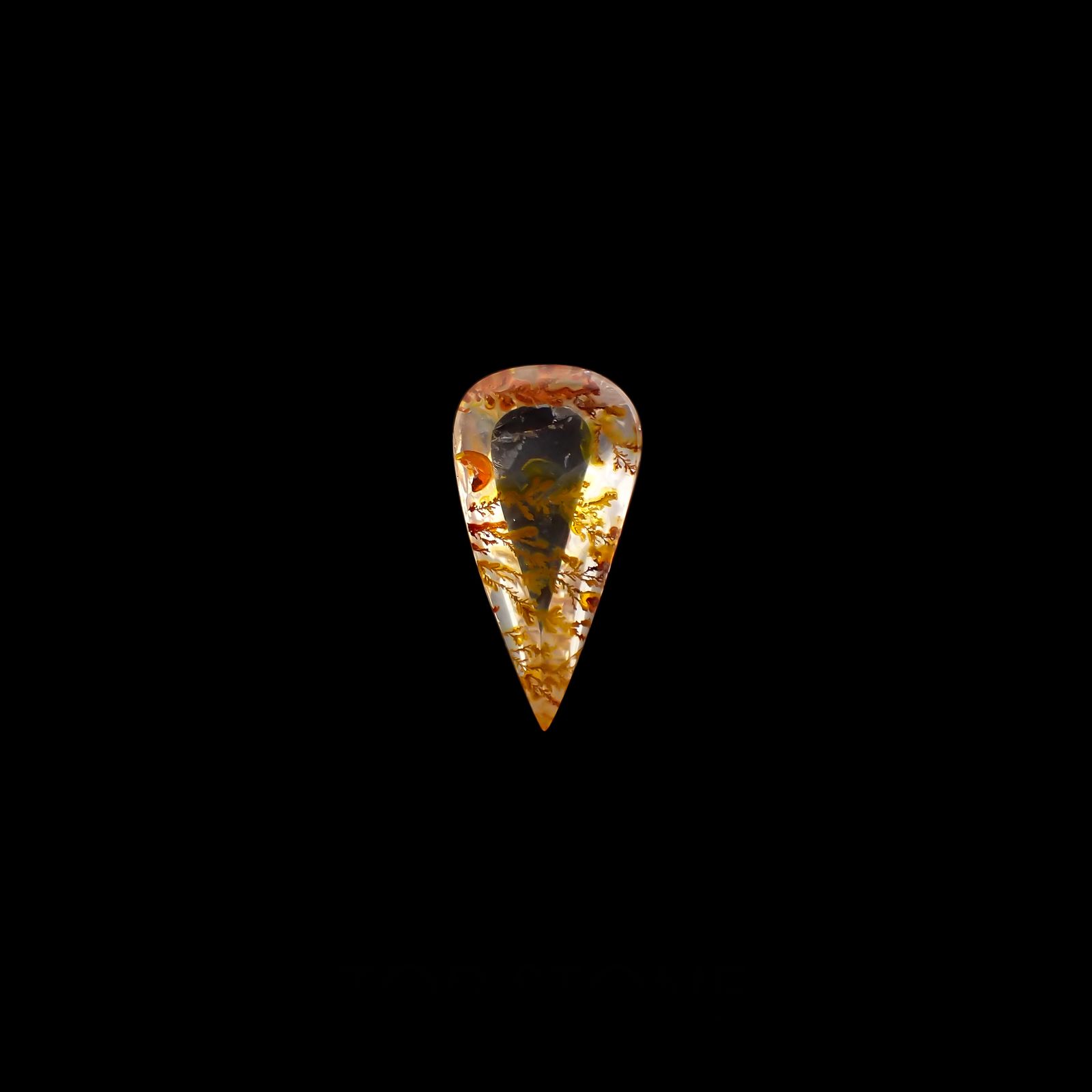 レッドデンドリチッククォーツ ブラジル産 13.47ct[230321121]26.2x13.5mm前後