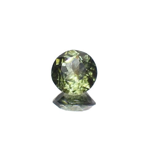 ルドウィジャイトインペリドット パキスタン産 1.48ct / 7.3x7.1mm前後 [260419512]