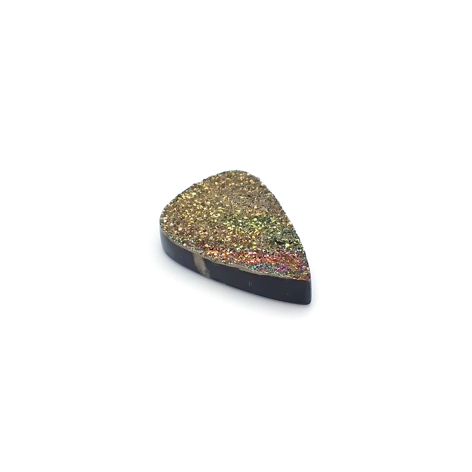 ◇フリーフォーム◇レインボーパイライト 原石 ロシア産 13.96ct[240326429]24.5x15.7mm前後
