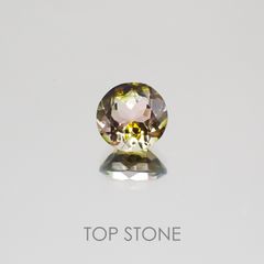 バイカラートルマリン ブラジル産 ルース 0.84ct[20128999]5.9×5.9mm前後