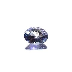 バイカラータンザナイト(宝石名タンザナイト) タンザニア産 ソ付(彩珠) 1.665ct / 8.9x6.8mm前後 [210711829]