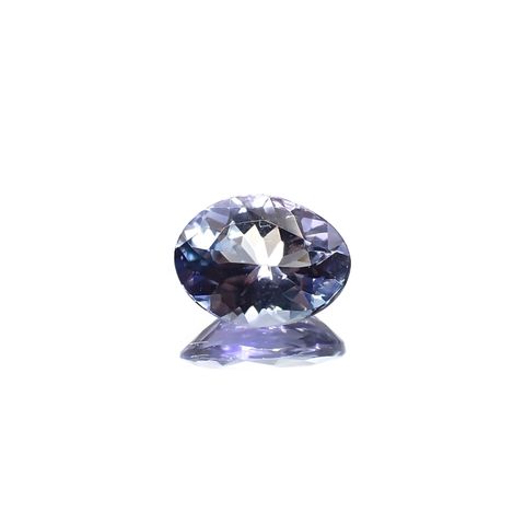 バイカラータンザナイト(宝石名タンザナイト) タンザニア産 ソ付(彩珠) 1.665ct / 8.9x6.8mm前後 [210711829]