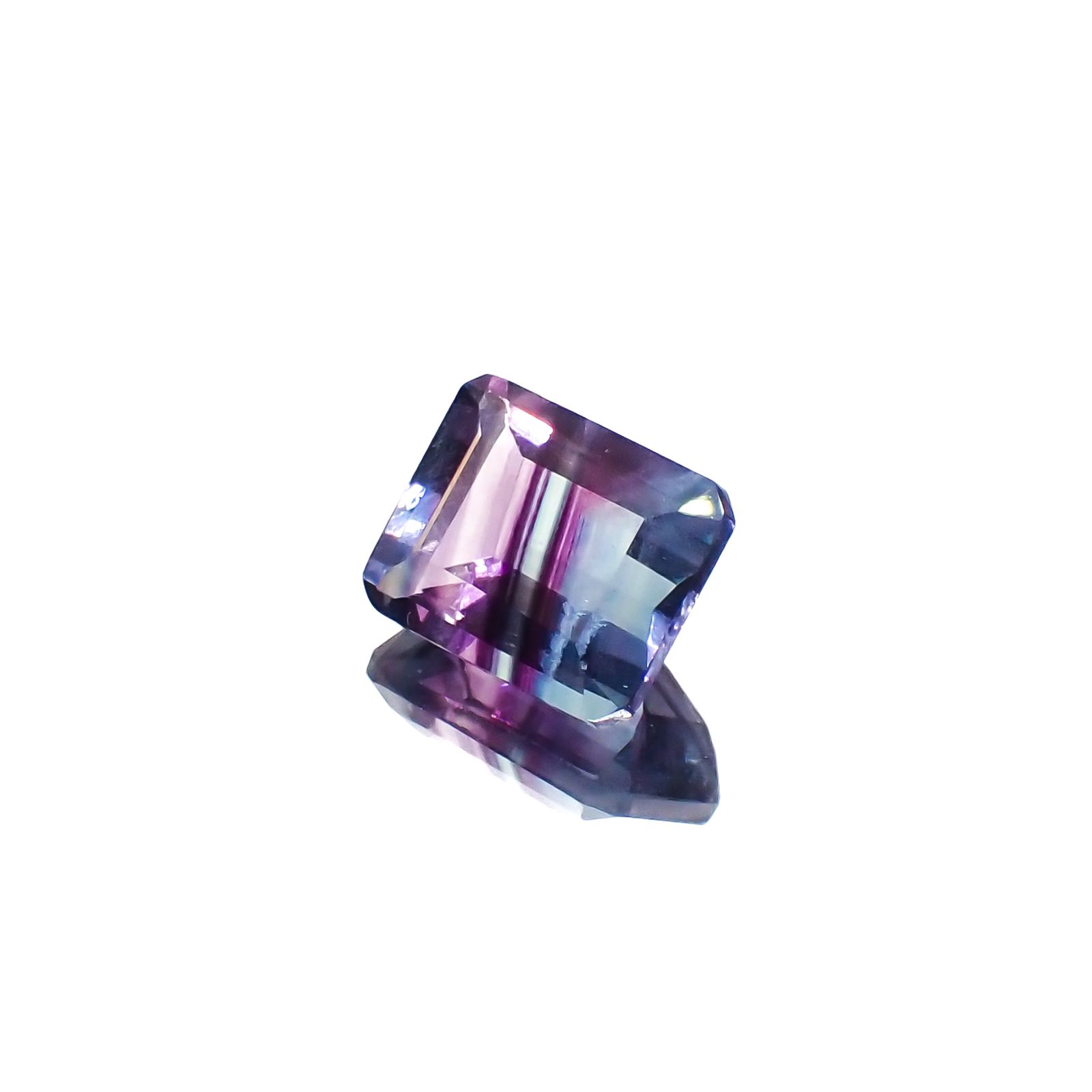 パーティカラーフローライト フルオレッセンス ブラジル産 5.51ct[230823272]11x8.9mm前後