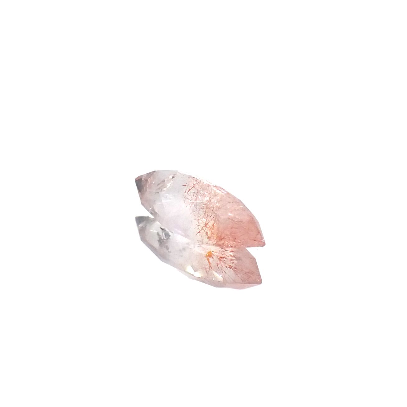 ◇カスタムカット◇ストロベリークォーツ カザフスタン産 0.67ct[240125494]9.3x4.3mm前後
