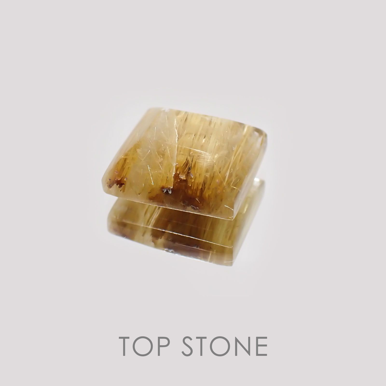 タイチンルチルクォーツ ブラジル産 ルース 4.07ct[21019174]9.7×8.8mm前後