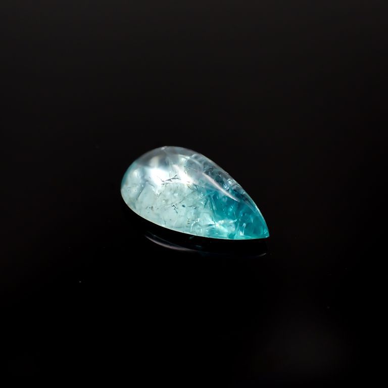 パライバトルマリン(宝石名トルマリン/別名パライバ・トルマリン)ブラジル・キントス鉱山産 1.417ct ソ付(宝貴協)[221018757]10.3x6mm前後