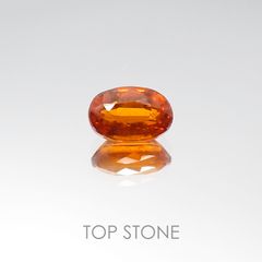 オレンジカイヤナイト タンザニア産 ルース 0.67ct[20096003]6.2×4.1mm前後